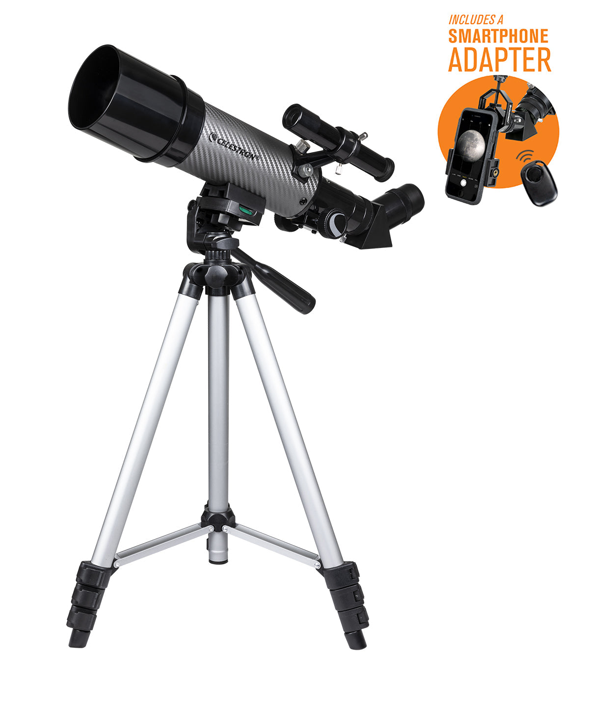 Celestron Travel Scope 60 DX Telescope with Smartphone Adapter