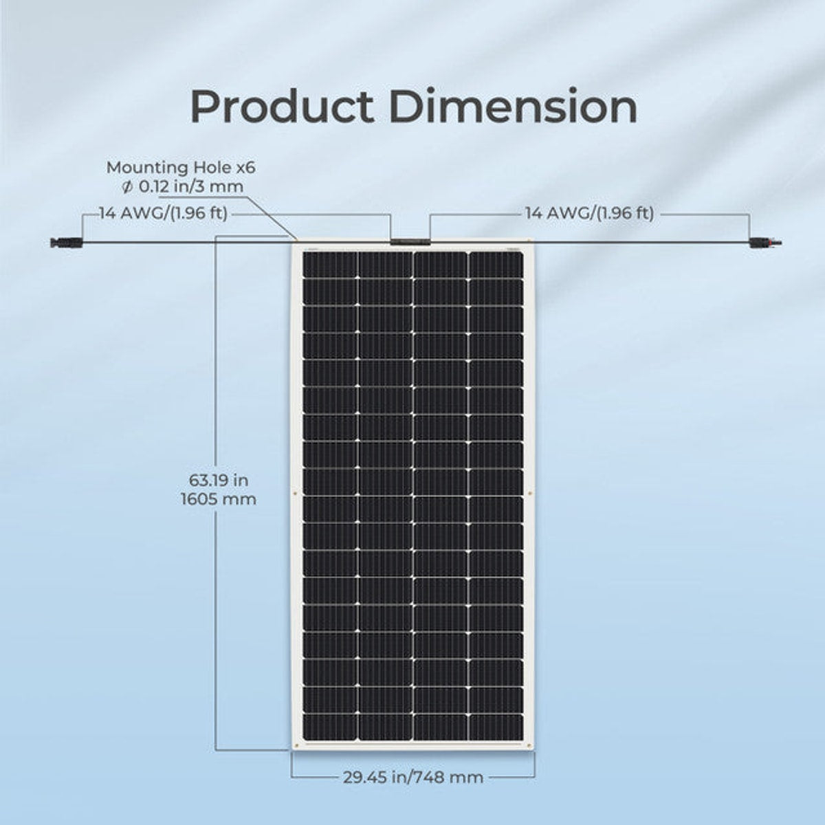 Renogy 12Volt 200W Lightweight and Flexible Solar Panel