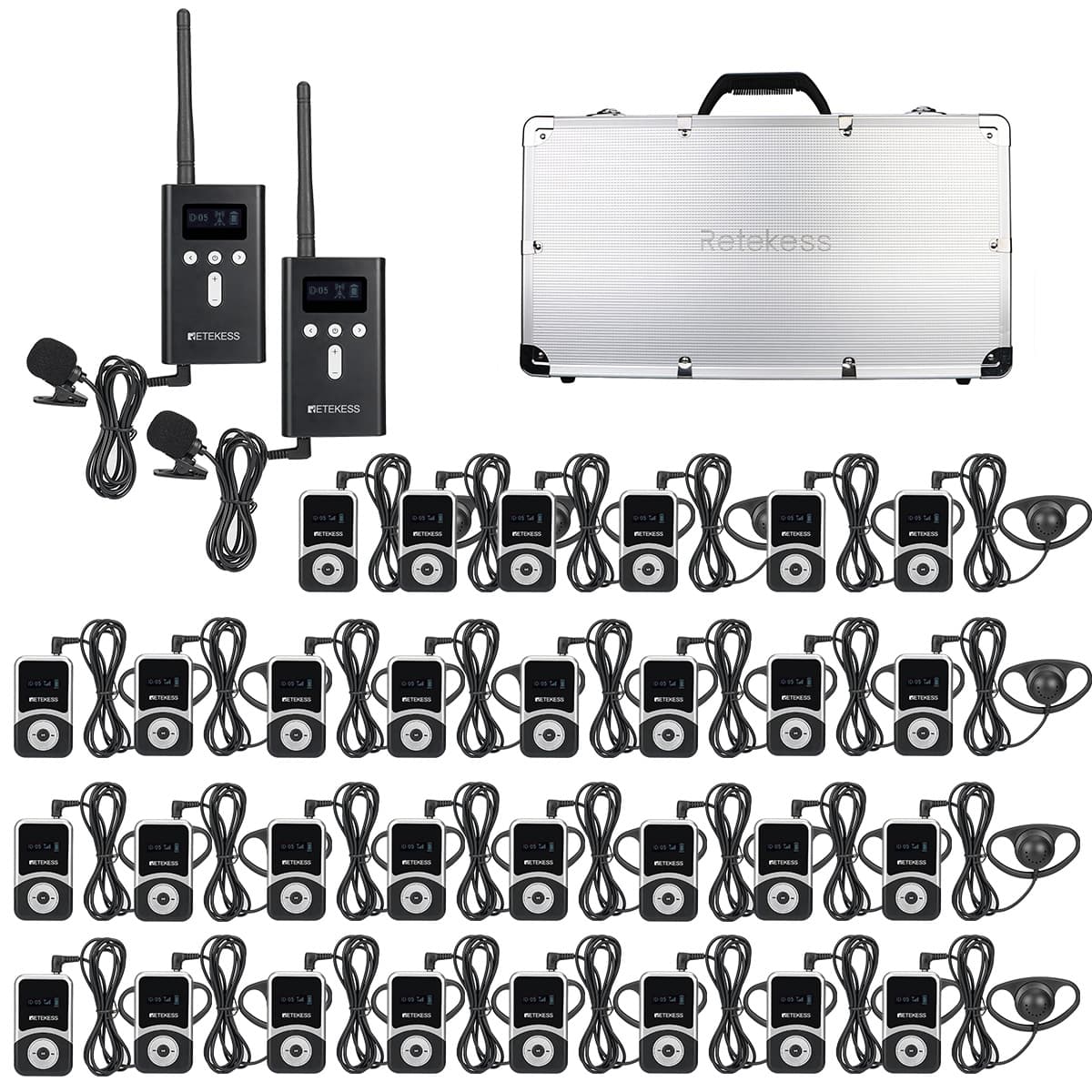 Retekess T130S T131S Tour Guide Solutions for Tourism with Charging Case