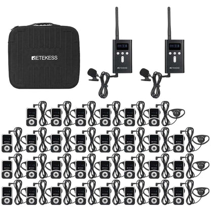 Retekess T130S T131S Segway Tour Guide System for Segway Travel and Bicycle Tours with Carry Case 2TX-30RX-1 BAG