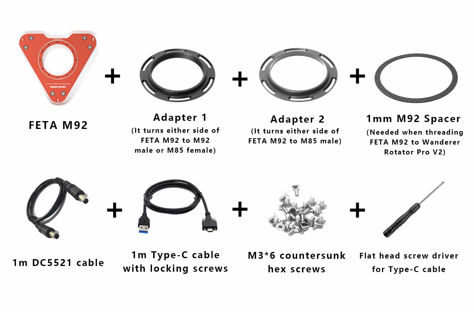 WandererAstro FETA M92 Electronic Focuser & Automatic Tilt Adjuster