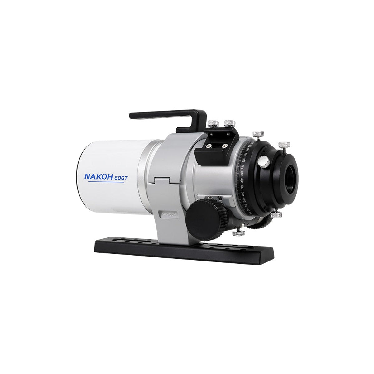 Nakoh 60ST camera lens on a white background