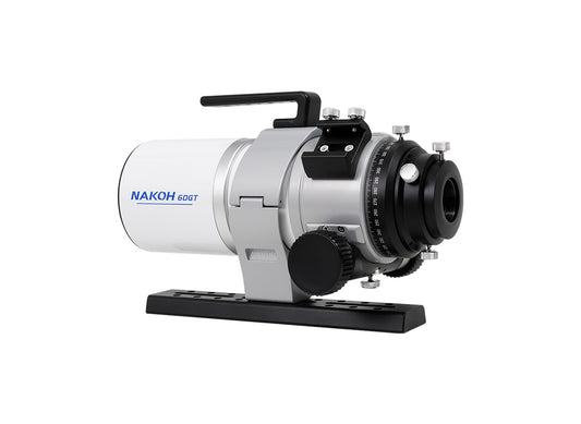 Nakoh 60ST camera lens on a white background