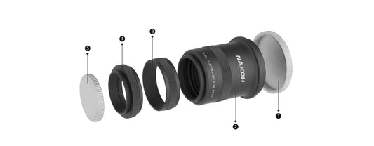 Nakoh  60GT 1.0× Flattener labeled with 'Nakoh' on a white background