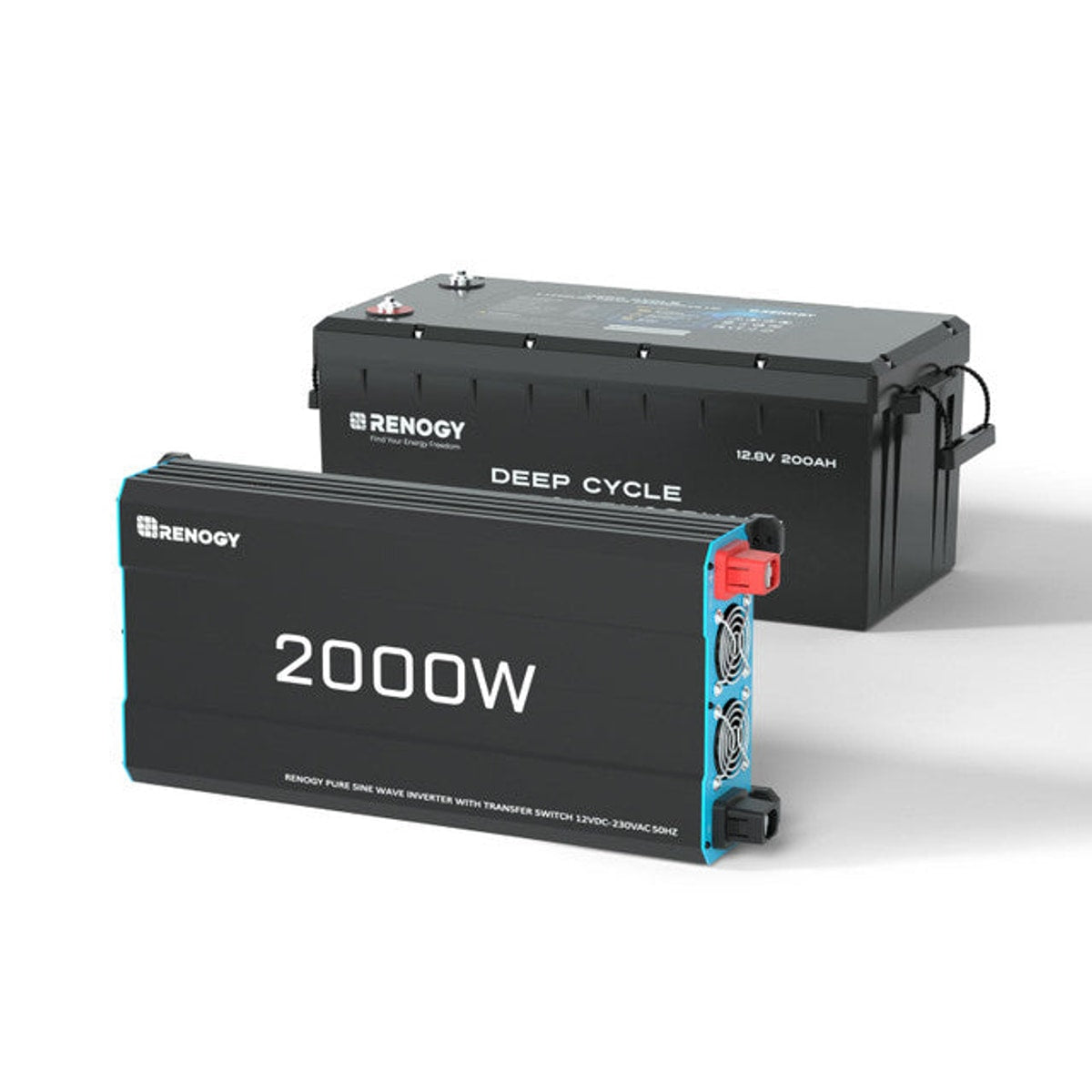 Renogy 2000W 12V to 230V/240V Pure Sine Wave Inverter (with UPS)