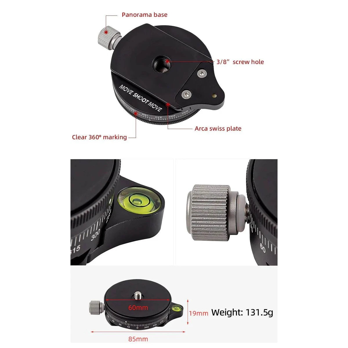 360° Panoramic Panning Base – Dark Clear Skies UK