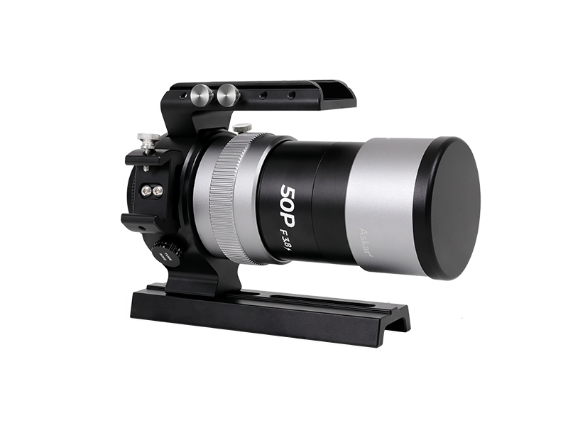 Askar 50P' with black and silver design on a white background