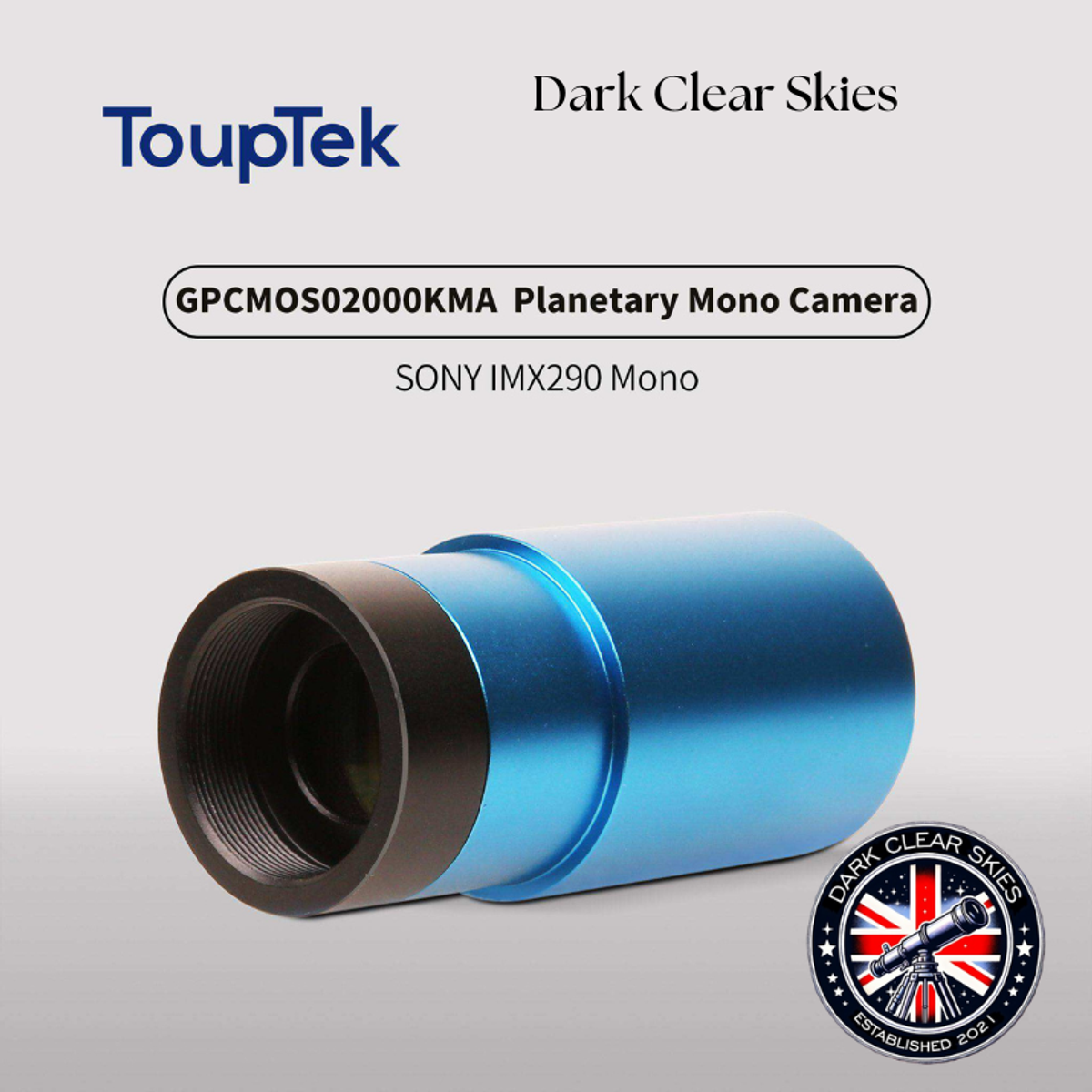 Touptek GPCMOS02000KMA (IMX290M) Guide Camera – Dark Clear Skies UK