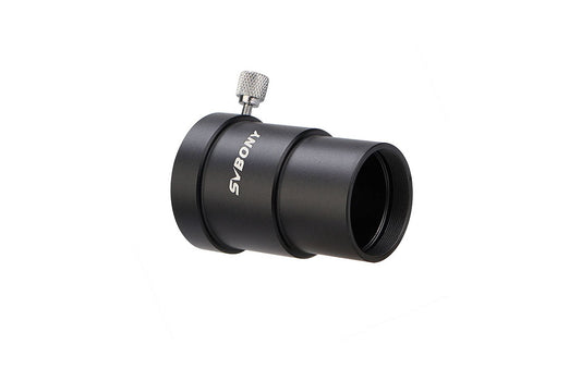 Black telescope lens with 'SVBONY' branding on a white background