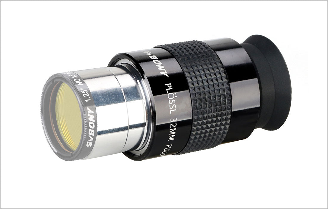 SVBONY SV131 Plossl Eyepiece 32mm 1.25" with ND filter attached