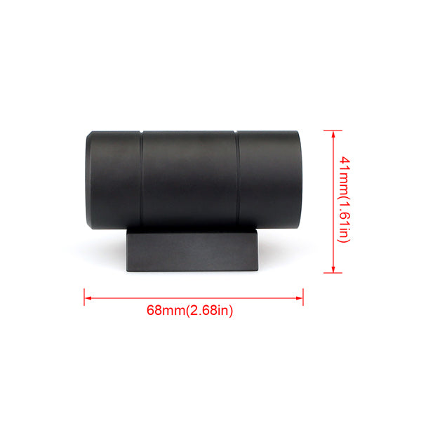 SVBONY Solar Finder Scope with measurements on a white background