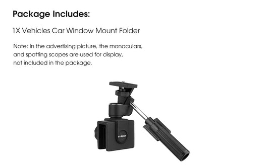 Vehicles car window mount folder with text on a white background