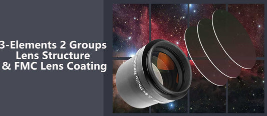 SVBONY SV193 2 Inch 0.8X Focal Reducer / Field Flattener 3 elements 2 groups lens structure image