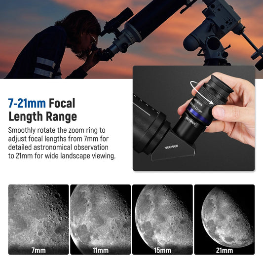 NEEWER LS-T22 Zoom Telescope Eyepiece – Dark Clear Skies UK