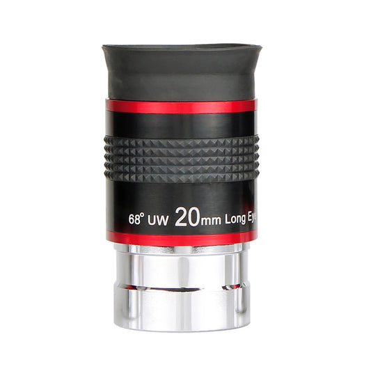 68 Degree Wide Angle Eyepieces with black and red design on a white background