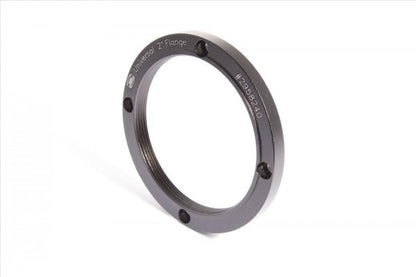 Baader 2-inch Universal Flange with 2-inch threading, designed for SolarSpectrum H-alpha filters and Telecompressor, featuring drilled holes for secure attachment.