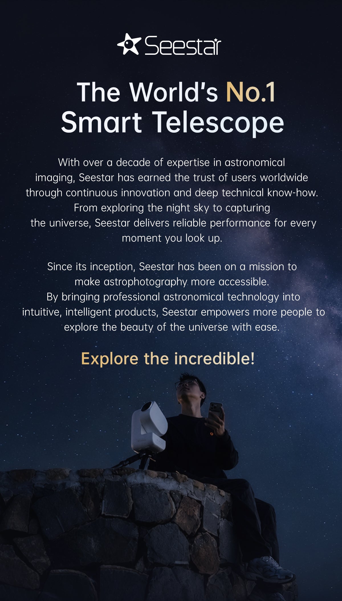 ZWO Seestar S50 Pro Smart Telescope