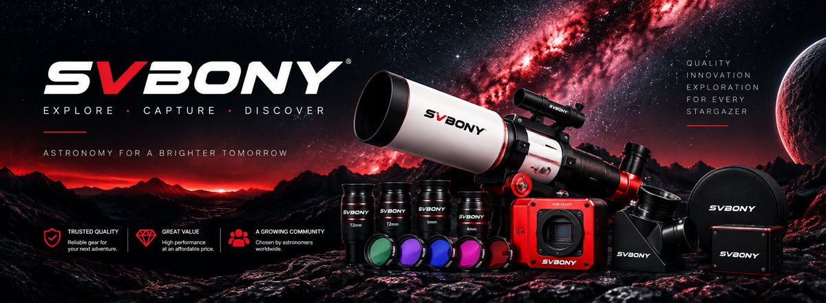 SVBONY telescopes, cameras, eyepieces, filters and astronomy accessories at Dark Clear Skies
