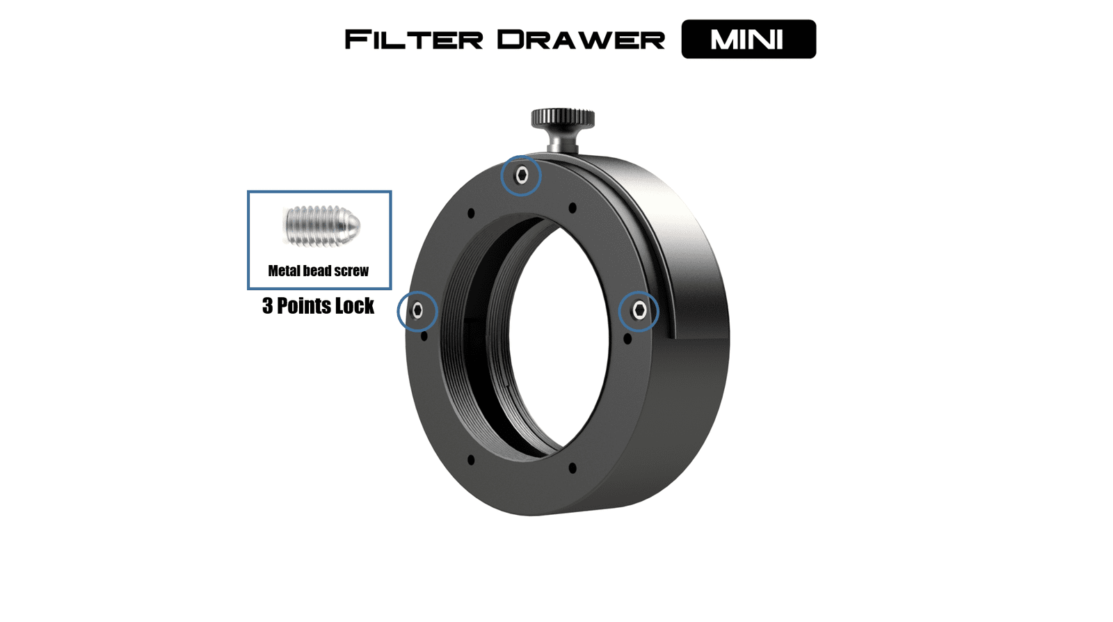 Filter Drawer MINI: Filter Holder for Ares Series | Dark Clear Skies.