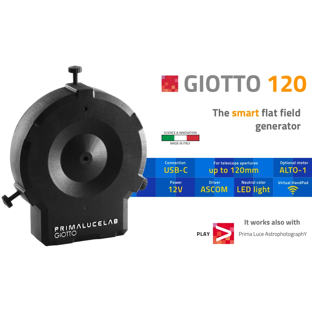 GIOTTO 120 Smart Flat Field Generator from Primaluce Lab