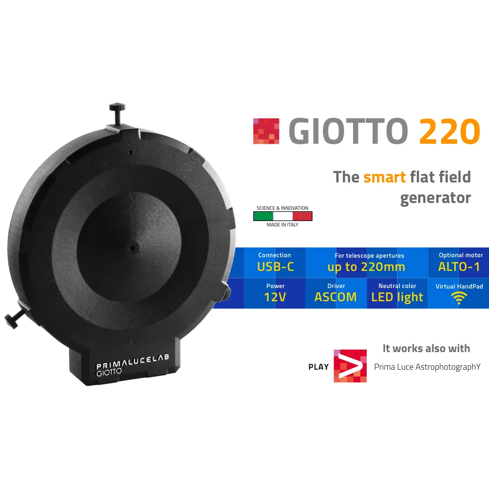 GIOTTO 220 Smart Flat Field Generator from Primaluce Lab