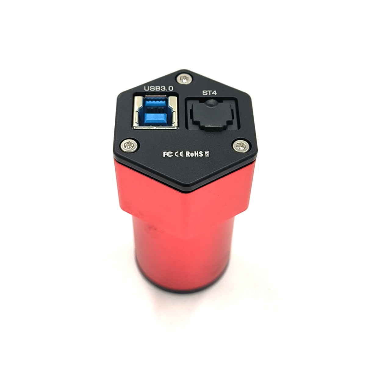 Red Xena 585mwith USB 3.0 connector on a white background