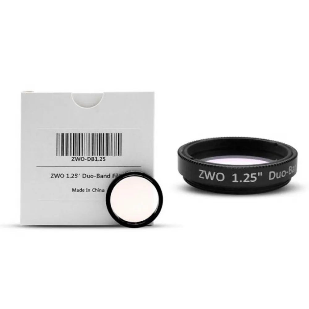 ZWO Duo-Band Dual-Bandpass Narrowband Imaging Filter - 1.25"
