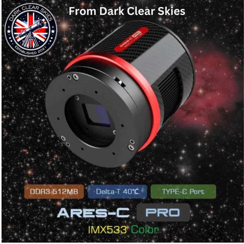 Player One Ares-C Pro (IMX533, 1" Square, Colour) Cooled Astrophotography Camera