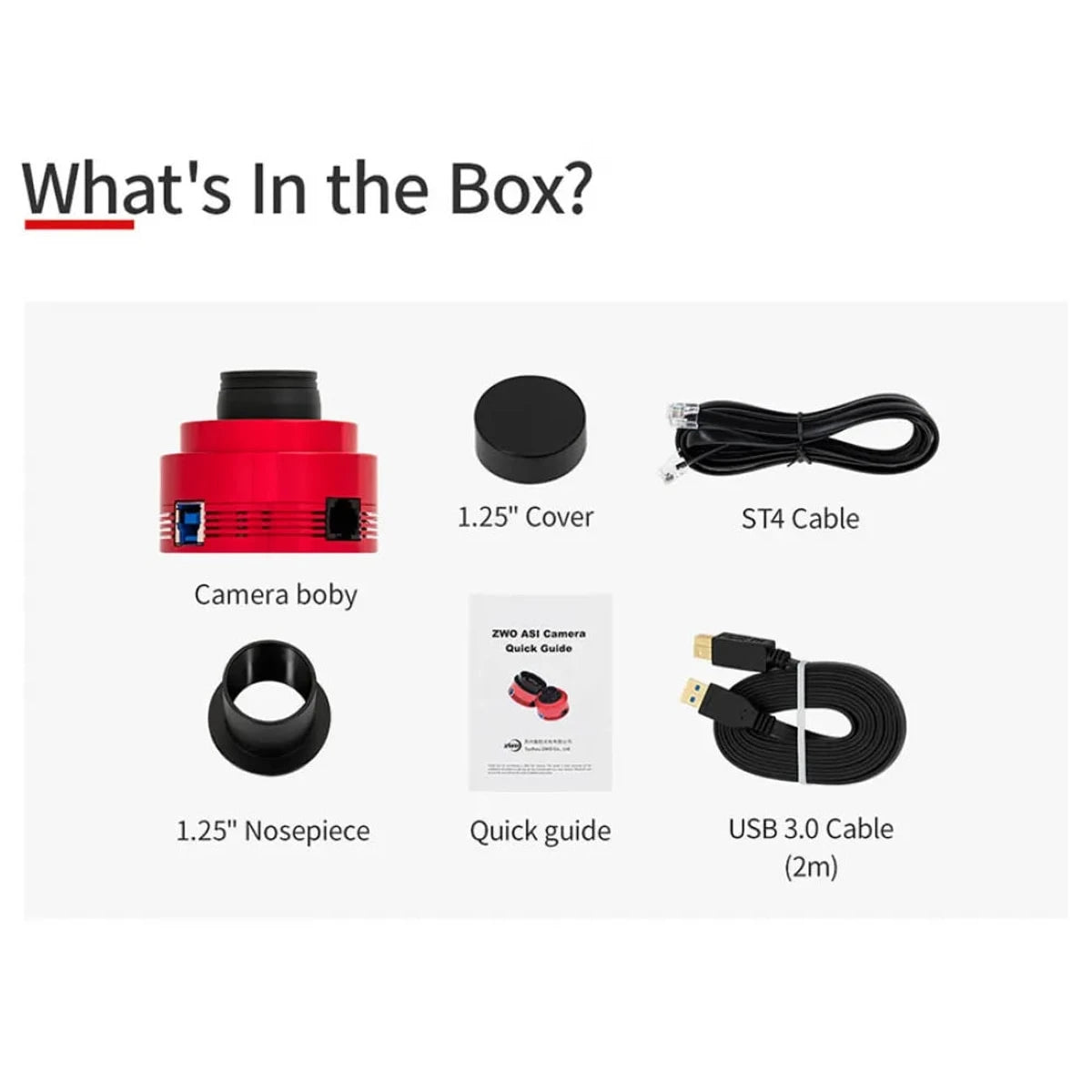 ZWO ASI 678MM USB 3.0 Mono Camera – Planetary, Solar & Lunar Imaging