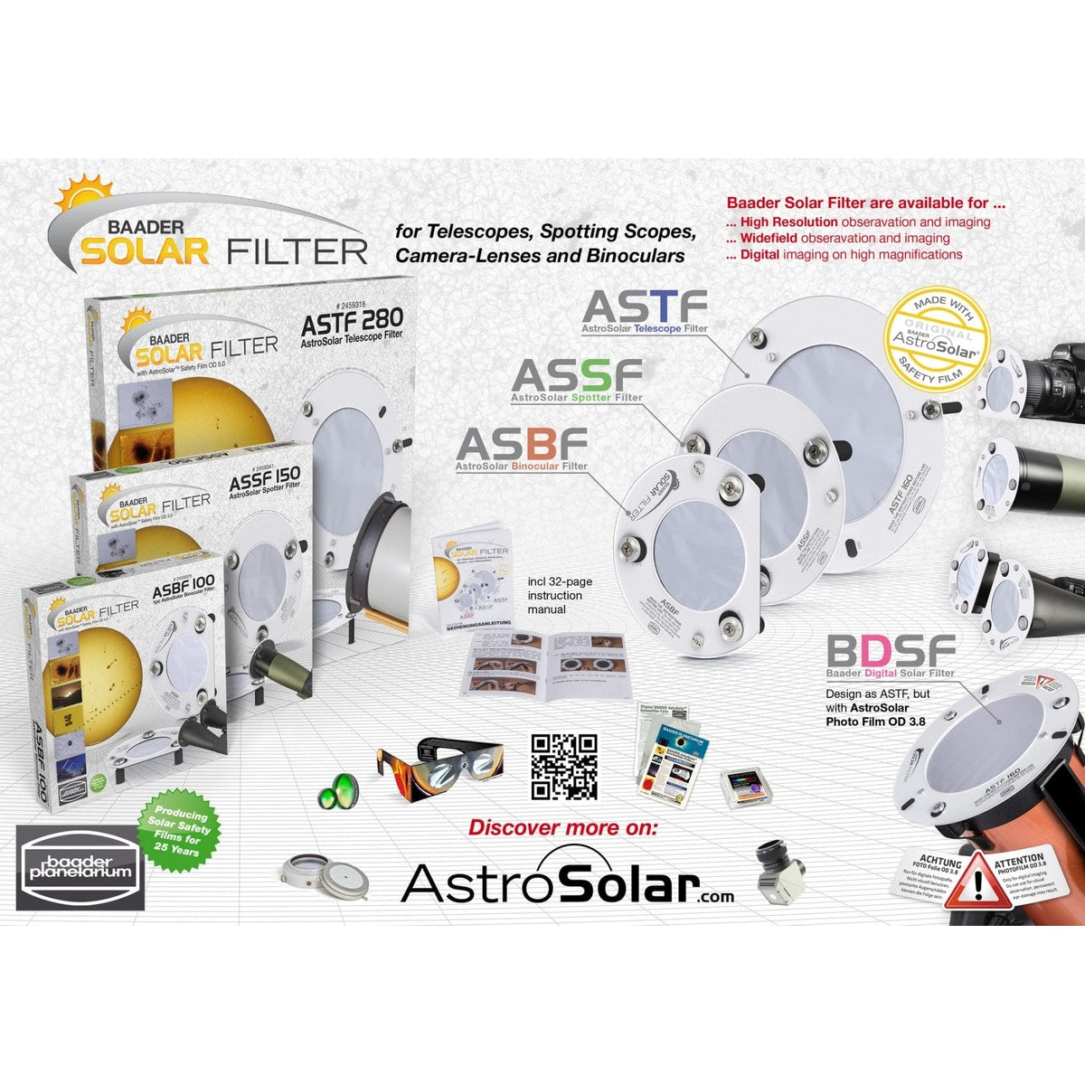ASTF: AstroSolar Telescope Filters OD 5.0