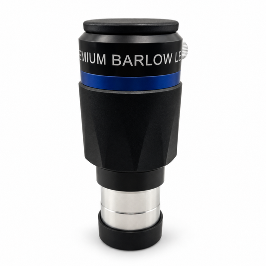 Dark Clear Skies 5x Premium Barlow lens reverse view on white background