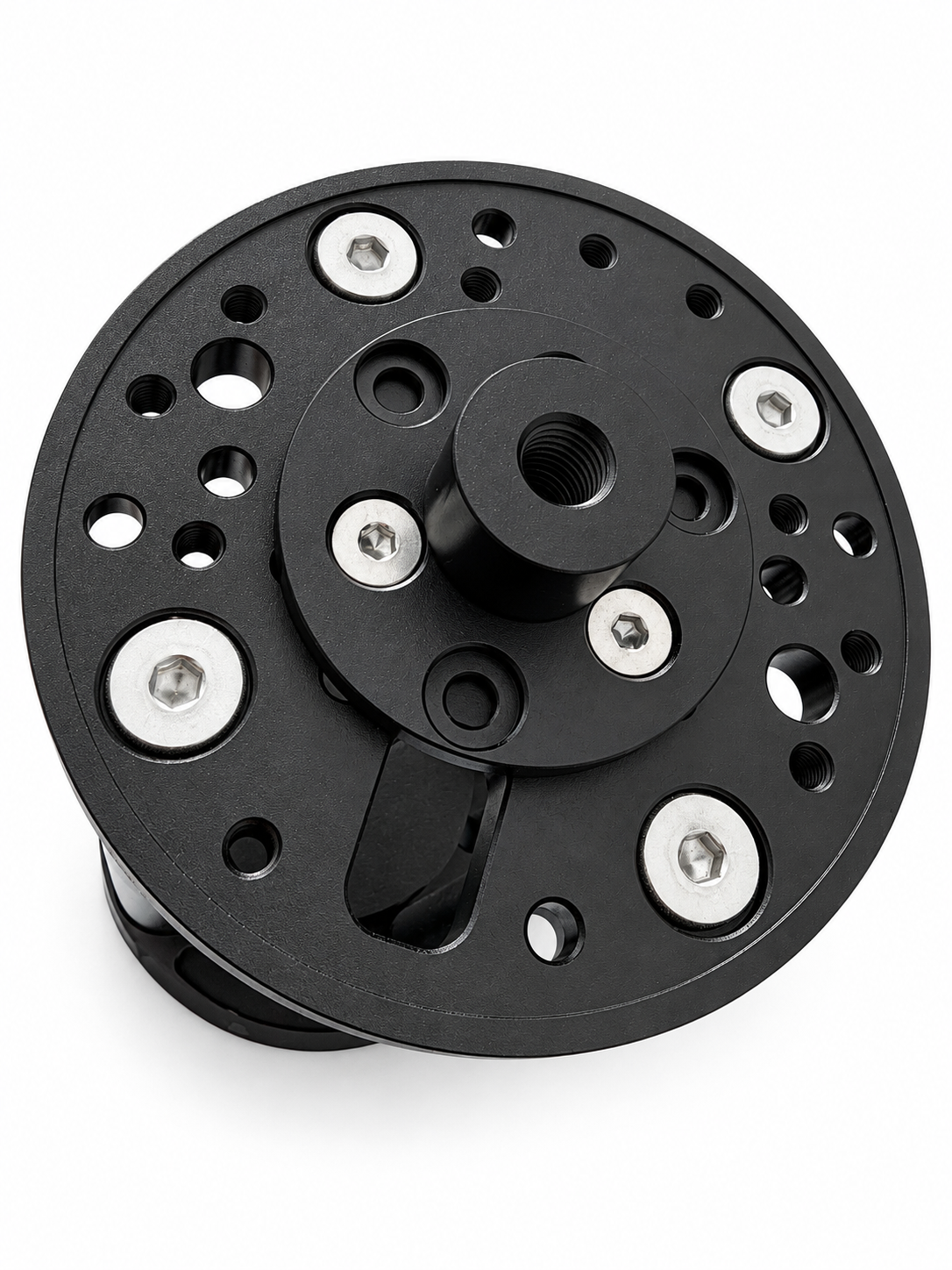 ASCENT 200 EQ6 circular mounting plate and raised threaded adapter detail