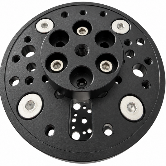 ASCENT 200 standard pier extension raised circular adapter and upper mounting plate
