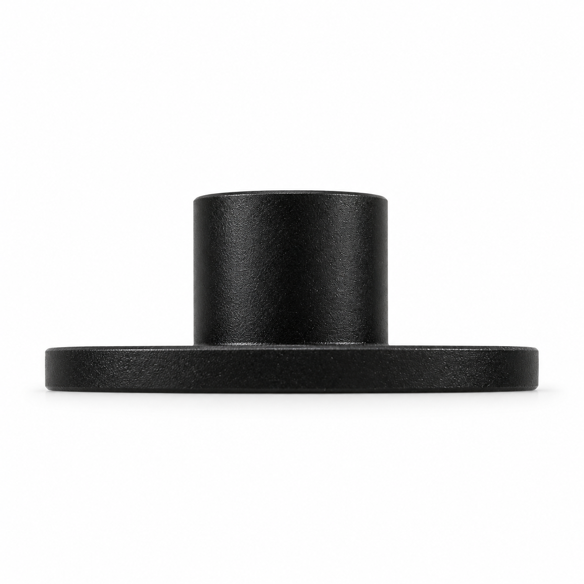 Side profile of the AXISBASE EQ6 adapter showing the flange and raised centre