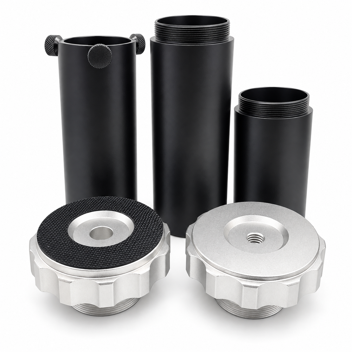 DCS tripod extension kit showing three tubes and two removable end plates