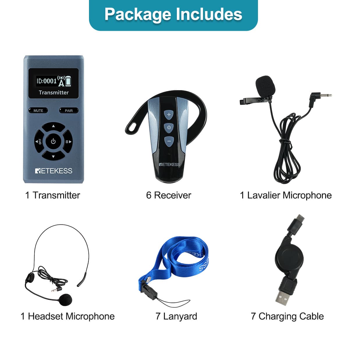 TT106S Tourism Earhook Receiver Wireless Tour Guide System-New Upgrade