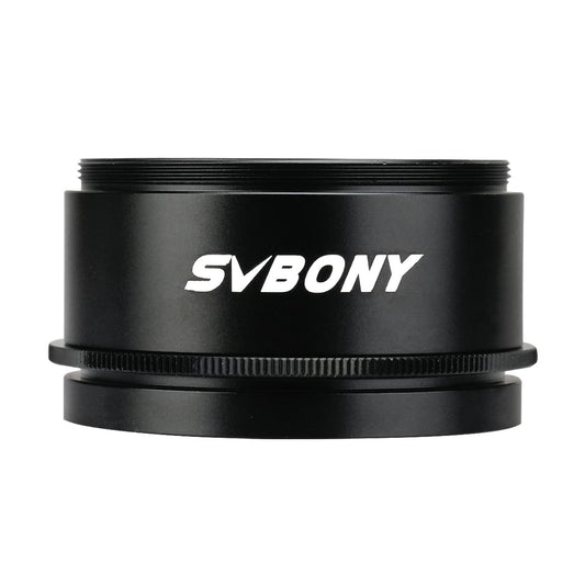 Black lens adapter with 'SVBONY' branding on a white background