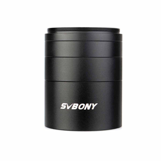Black M48 Extension Tube kit with 'SVBONY' branding on a white background