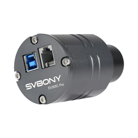 SVBONY camera module with USB and Ethernet ports on a white background