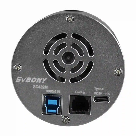 SC432M Mono Global Shutter Large Pixel CMOS Solar Camera showing ports