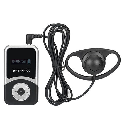 Retekess T131S Receiver with Headset for Tours and Translation
