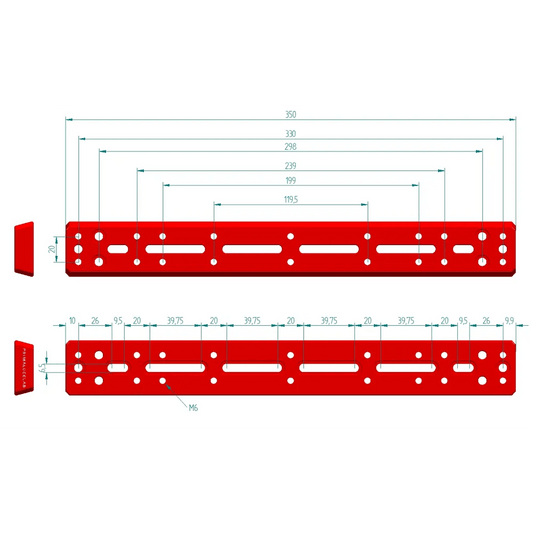 Primaluce Lab 350mm PLUS Vixen Plate - Dovetail Bar