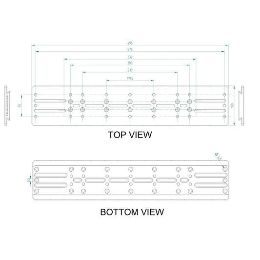 Primaluce Lab 495mm PLUS Losmandy Plate - Dovetail Bar - NEW VERSION