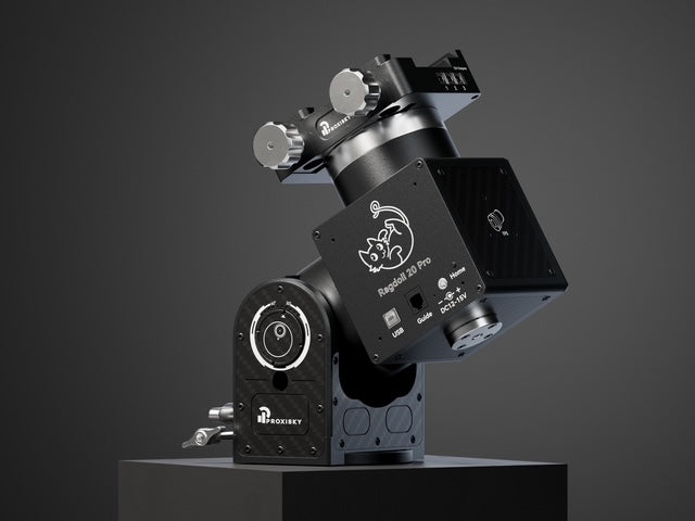 Proxisky robotic equatorial mount for astrophotography with motorised tracking and control ports