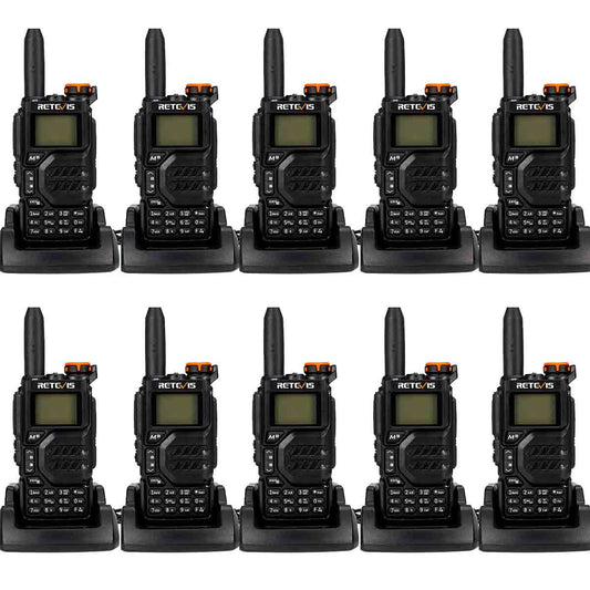 RA79 50-600MHz RX Aviation Band 5W Ham Radio (EU Ver.) 10 Pack