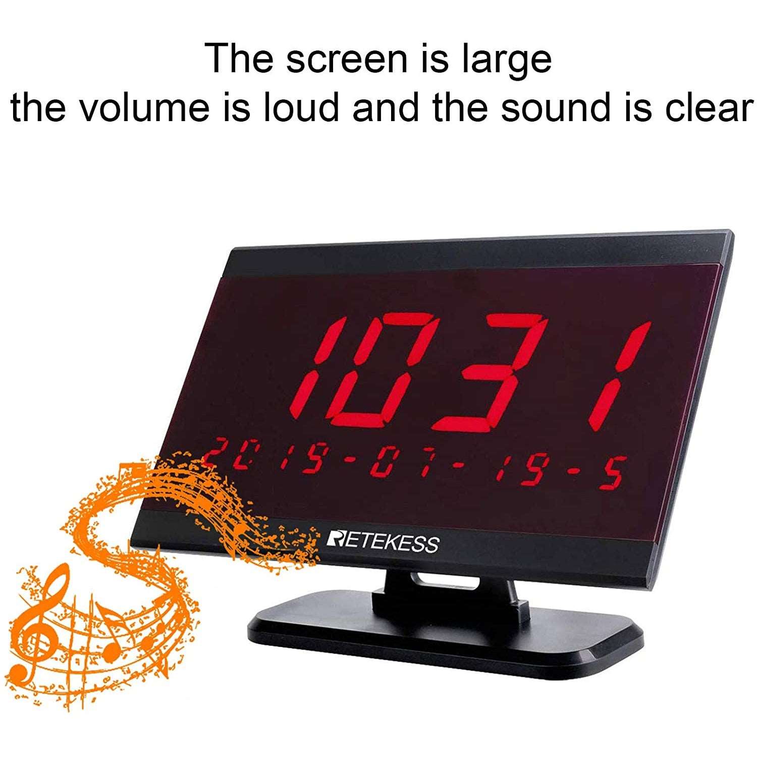 Retekess T128 Pager System, Wireless Calling System Voice Broadcast Modes, Watch Standby 36 Hours for Restaurant Bar.