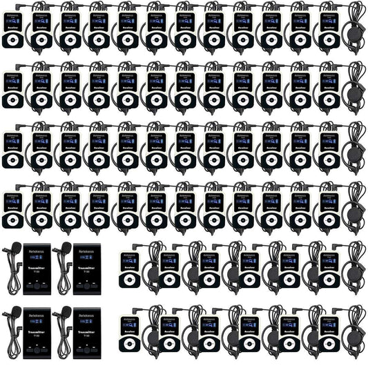 Retekess T130 Wireless Tour Guide System 64 Ports Tourism
