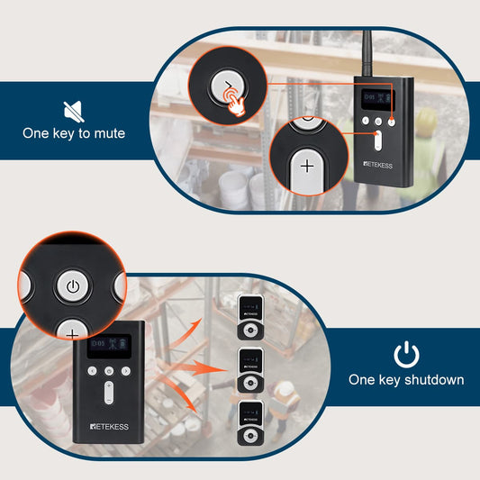 Retekess T130S T131S Tour Audio Systems for Tourism with Charging Case