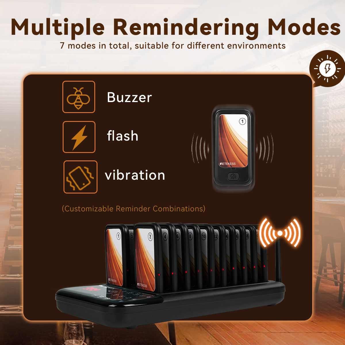 Retekess TD173 Pager System – Dark Clear Skies UK