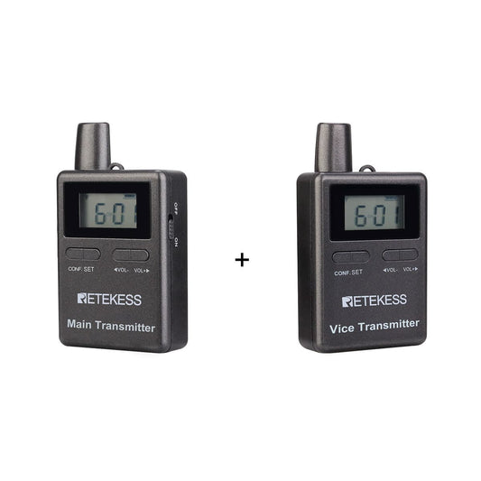 Retekess TT105 Wireless Tour Guide System 2 TX with 38 RX with 40 Port Charging case